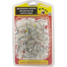 Çap 25-30X13 M6X25 Elastomer Ayak ve Minifix Çap 25-30X13 M6X25 Elastomer Ayak ve Minifix