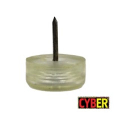 Çap 25X10 MM Elastomer Çivili Tapa (Şeffaf) Çap 25X10 MM Elastomer Çivili Tapa (Şeffaf)