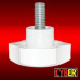 M6X25 Civatalı Model No:1 Plastik Sıkma Kolu Beyaz